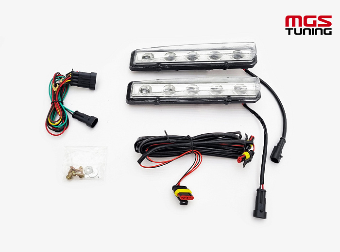 ДХО в очки white Mercedes G-class w463 / ДХО в очки белый Мерседес Г-класс В463