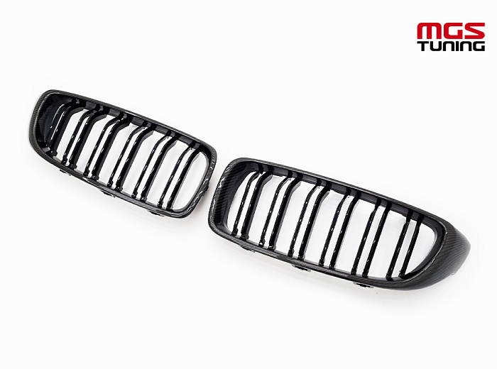 Решётка в стиле BMW M4 f32 карбон / Решётка в стиле БМВ М4 Ф32 карбон