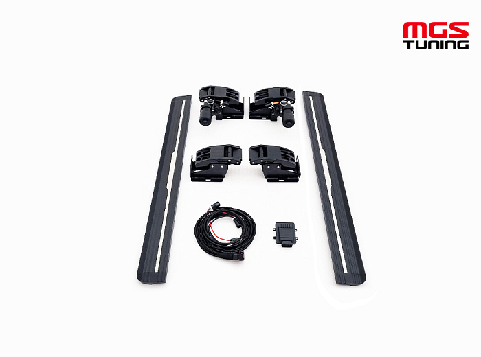 Пороги выдвижные Mercedes Benz G-class w463 короткие стиль 2 (2007 - 2018)