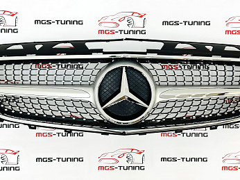 Решетка в стиле Diamond Silver для Mercedes CLS-class C218 (2010-2014) / Решетка в стиле Diamond Silver для Mercedes CLS-class C218 (2010-2014)Решетка в стиле Даймонд Серебро для Мерседес ЦЛС-класс Ц218 (2010-2014)