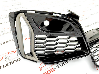 BMW 3 series G20 M340 вставка в бампер серебро_005