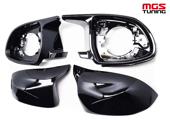Корпуса зеркал дизайн "М" BMW G01/G02/G05/G06/G07 черные / Корпуса зеркал дизайн "М" БМВ Г01/Г02/Г05/Г06/Г07 черные
