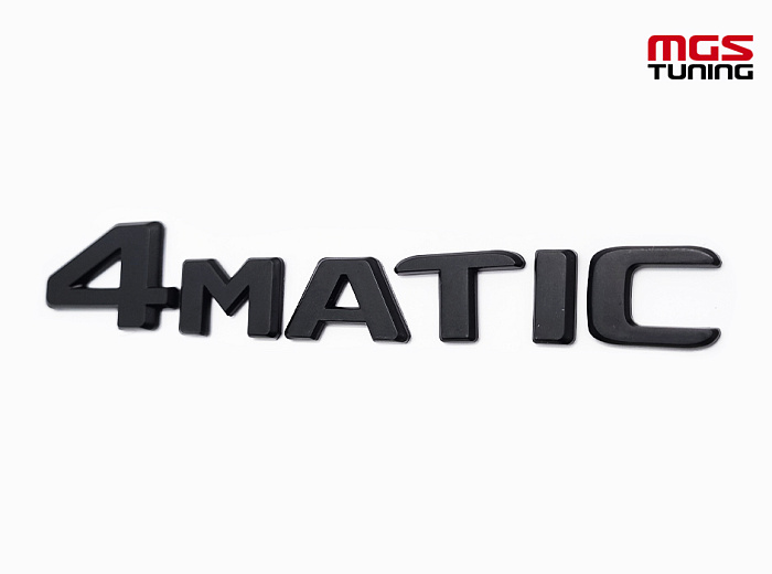 Шильдик 4matic черный мат нового образца / Шильдик 4Матик черный мат нового образца