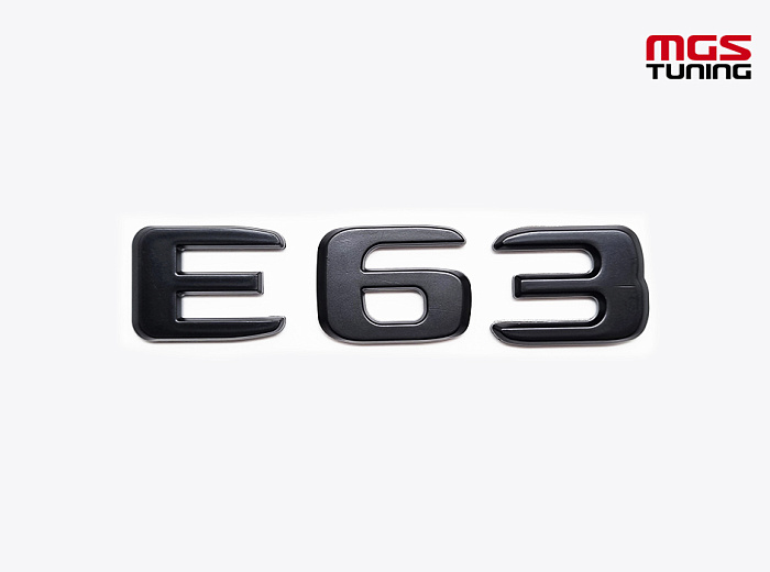 Шильдик Е63 черный