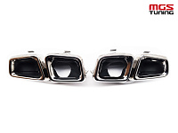 Насадки на выхлоп ML63/GL63 AMG хром / Насадки на выхлоп МЛ63/ГЛ63 АМГ хром