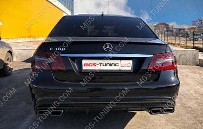 Диффузор с насадками, решетка радиатора, спойлер Mercedes e212