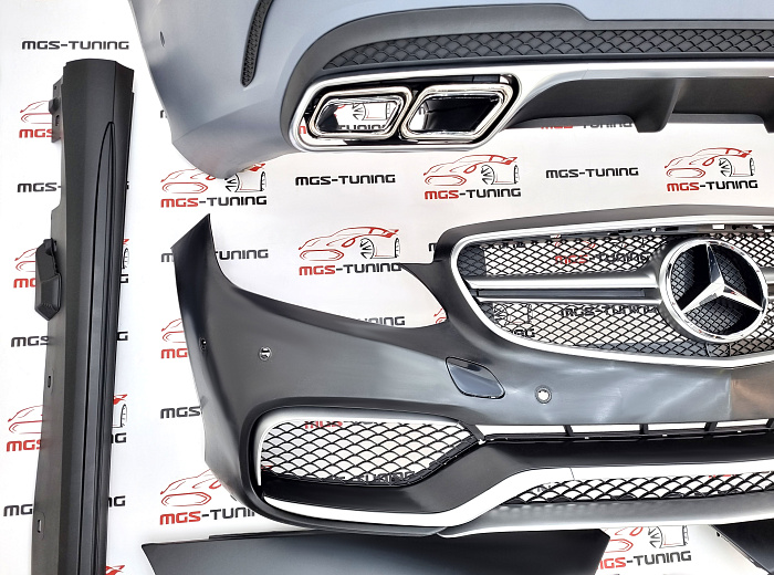 Обвес в стиле Е63 AMG с крыльями для Mercedes E-class W212 (2013-2016) / Обвес в стиле Е63 АМГ с крыльями для Мерседес Е-класс В212 (2013-2016)