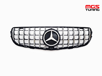 Решетка GT Style (под камеру) для Mercedes GLC/GLC-coupe X253/C253 (2015-2019) / Решетка ГТ Стайл (под камеру) для Мерседес ГЛЦ/ГЛЦ-купе Х253/Ц253 (2015-2019)