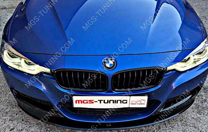 BMW 3 Series f 30 Губа "Черный глянец"