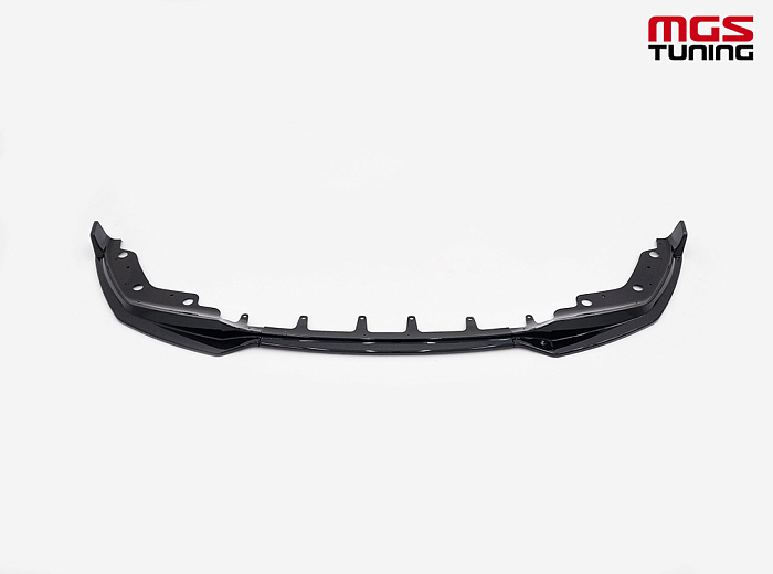 Губа переднего бампера BMW 3 series G20 M-Performance 340 style (черный глянец) 3 pcs / Губа переднего бампера БМВ 3 серия Г20 М-Перформанс 340 стиль (черный глянец) 3 части