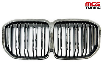 Решётка в стиле BMW X7 M G07 карбон / Решётка в стиле БМВ Х7 М Г07 карбон