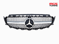 Решетка в стиле Diamond Silver (без камеры) для Mercedes E-class W213/C238 (2016-2020) / Решетка в стиле Даймонд Серебро (без камеры) для Мерседес Е-класс В213/Ц238 (2016-2020)