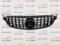 Решетка GT Style Black для оригинала Mercedes C63 AMG W205/C205 (2015-2018) / Решетка ГТ Стайл Черная для оригинала Мерседес Ц63 АМГ В205/Ц205 (2015-2018)