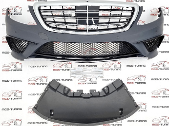 Передний бампер Mercedes S-class w222 13-17 S63 AMG + решетка / Передний бампер Мерседес С-класс В222 13-17 С63 АМГ + решетка Передний бампер Mercedes S-class w222 13-17 S63 AMG + решетка / Передний бампер Мерседес С-класс В222 13-17 С63 АМГ + решетка
