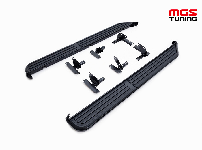 Пороги Land Rover Discovery Black 04-16 гг. / Пороги Лэнд Ровер Дискавери чёрный 04-16 гг.