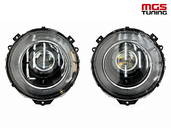 Передние фары на Mercedes G-class 07-18 гг. classic black / Передние фары на Мерседес Г-класс 07-18 гг. классик чёрный Передние фары на Mercedes G-class 07-18 гг. classic black / Передние фары на Мерседес Г-класс 07-18 гг. классик чёрный