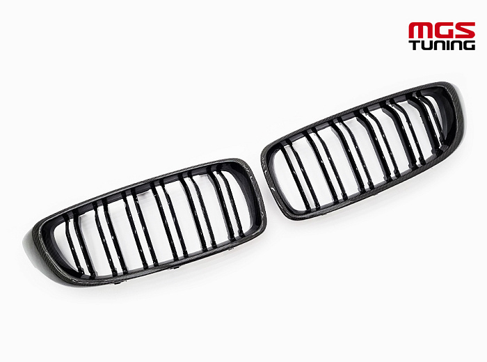 Решётка в стиле BMW M4 f32 карбон / Решётка в стиле БМВ М4 Ф32 карбон
