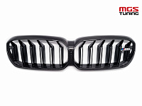 Решетка в стиле BMW M5 G30/F90 рест. сухой карбон / Решетка в стиле БМВ М5 Г30/Ф90 рест. сухой карбон