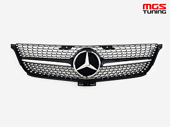 Решетка в стиле Diamond Black для Mercedes ML-class W166 (2011-2015) / Решетка в стиле Даймонд Черная для Мерседес МЛ-класс В166 (2011-2015) Решетка в стиле Diamond Black для Mercedes ML-class W166 (2011-2015) / Решетка в стиле Даймонд Черная для Мерседес МЛ-класс В166 (2011-2015)