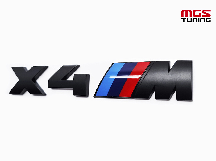 Шильдик на крышку багажника BMW "Х4 М" черный / Шильдик на крышку багажника БМВ "Х4 М" черный