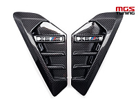 Жабры в крылья стиль X5M карбон для BMW X5M F95 рест. (2023 - н.в) / Жабры в крылья стиль Х5М карбон для БМВ Х5М Ф95 рест. (2023 - н.в)