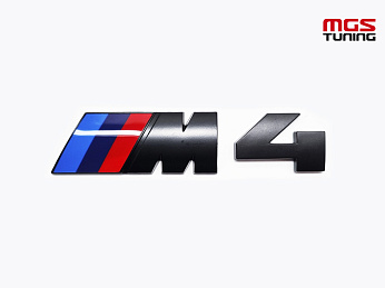 Шильдик "M4" на багажник черный / Шильдик "М4" на багажник черный