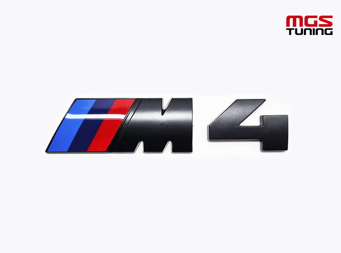 Шильдик "M4" на багажник черный / Шильдик "М4" на багажник черный