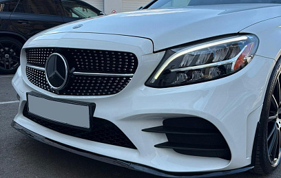 Губа переднего бампера Mercedes C-class w205 рестайлинг AMG Edition 1