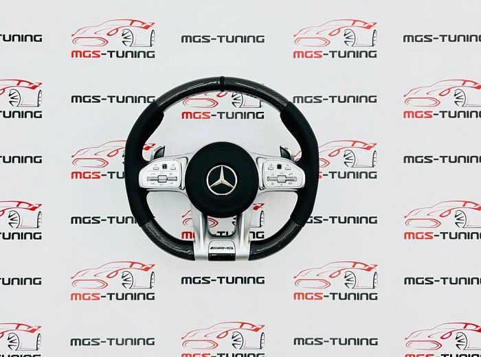 Руль Mercedes 63 AMG карбон + подушка / Руль Мерседес 63 АМГ карбон + подушка