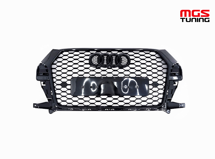 Решётка на Audi Q3 14-18 в стиле RSQ3 style #4 / Решётка на Ауди Ку3 14-18 в стиле РСКу3 стиль #4