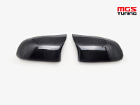 Крышки на зеркала в стиле X3/X4/Х5/X6 М f25/f26/f15/f16 сухой карбон / Крышки на зеркала в стиле Х3/Х4/Х5/Х6 М Ф25/Ф26/Ф15/Ф16 сухой карбон