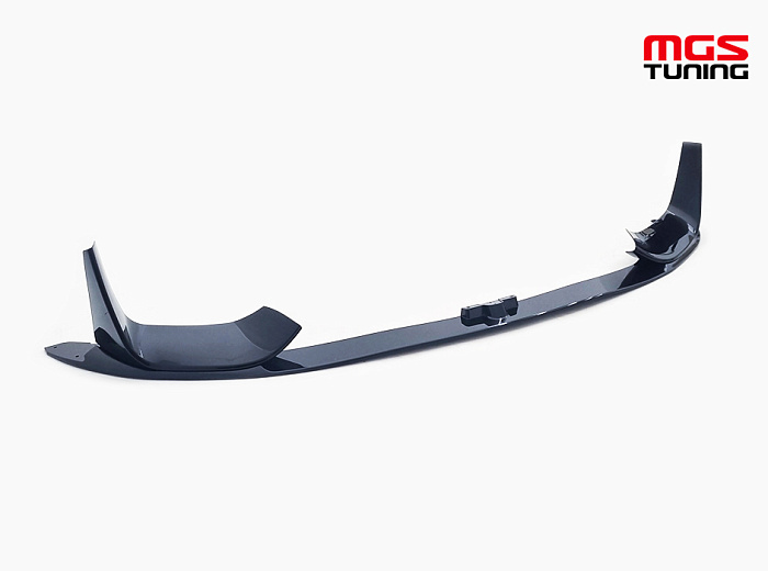 Губа переднего бампера BMW M3/M4 f80/f82 M-Performance style черный глянец / Губа переднего бампера БМВ М3/М4 Ф80/Ф82 М-Перформанс стиль черный глянец