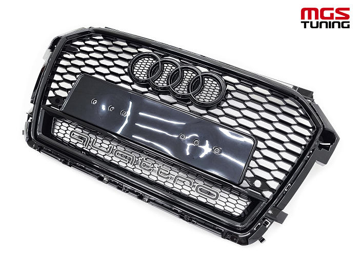 Решётка на Audi A1 14-18 в стиле RS1 style #1 / Решётка на Ауди А1 14-18 в стиле РС1 стиль #1