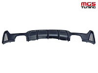Задний диффузор BMW 4 series f32/f33/36 M-Performance под выхлоп 2х2 (черный мат) / Задний диффузор БМВ 4 серия Ф32/Ф33/36 М-Перформанс под выхлоп 2х2 (черный мат)